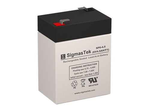 6 Volt 4.5 AH F1 Terminal Replacement Battery D40723