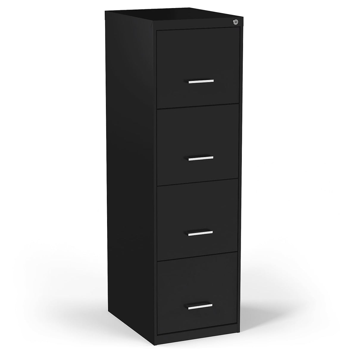 Black 4-Drawer Lockable File Cabinet V64055