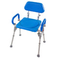 Folding Shower Chair with Padded Seat Armrests Backrest B213018