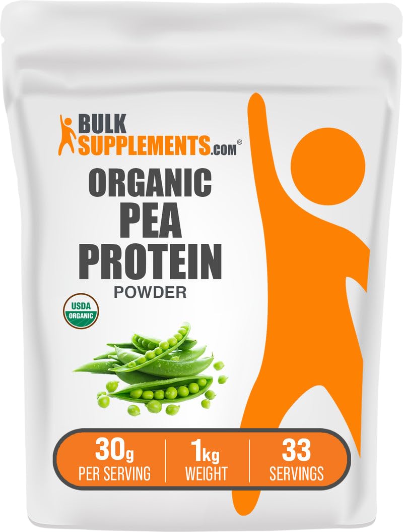 Organic Pea Protein Powder, Unflavored Gluten Free, 1kg K1114