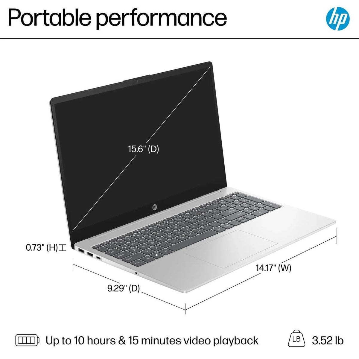 15.6" HD Touch Screen Laptop Intel Core i3 8GB RAM 256GB SSD T648