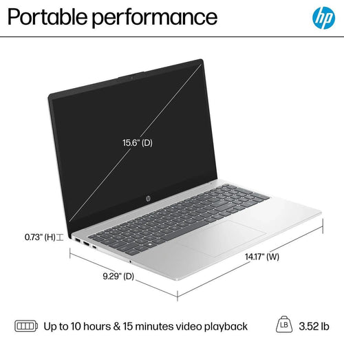 15.6" HD Touch Screen Laptop Intel Core i3 8GB RAM 256GB SSD T648
