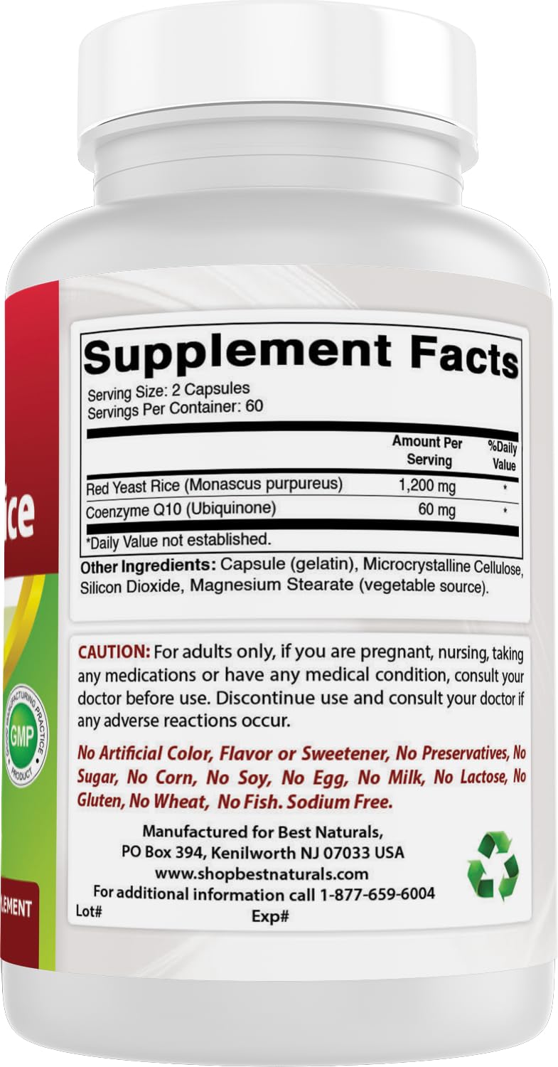 Red Yeast Rice with CoQ10 120 Capsules G730755