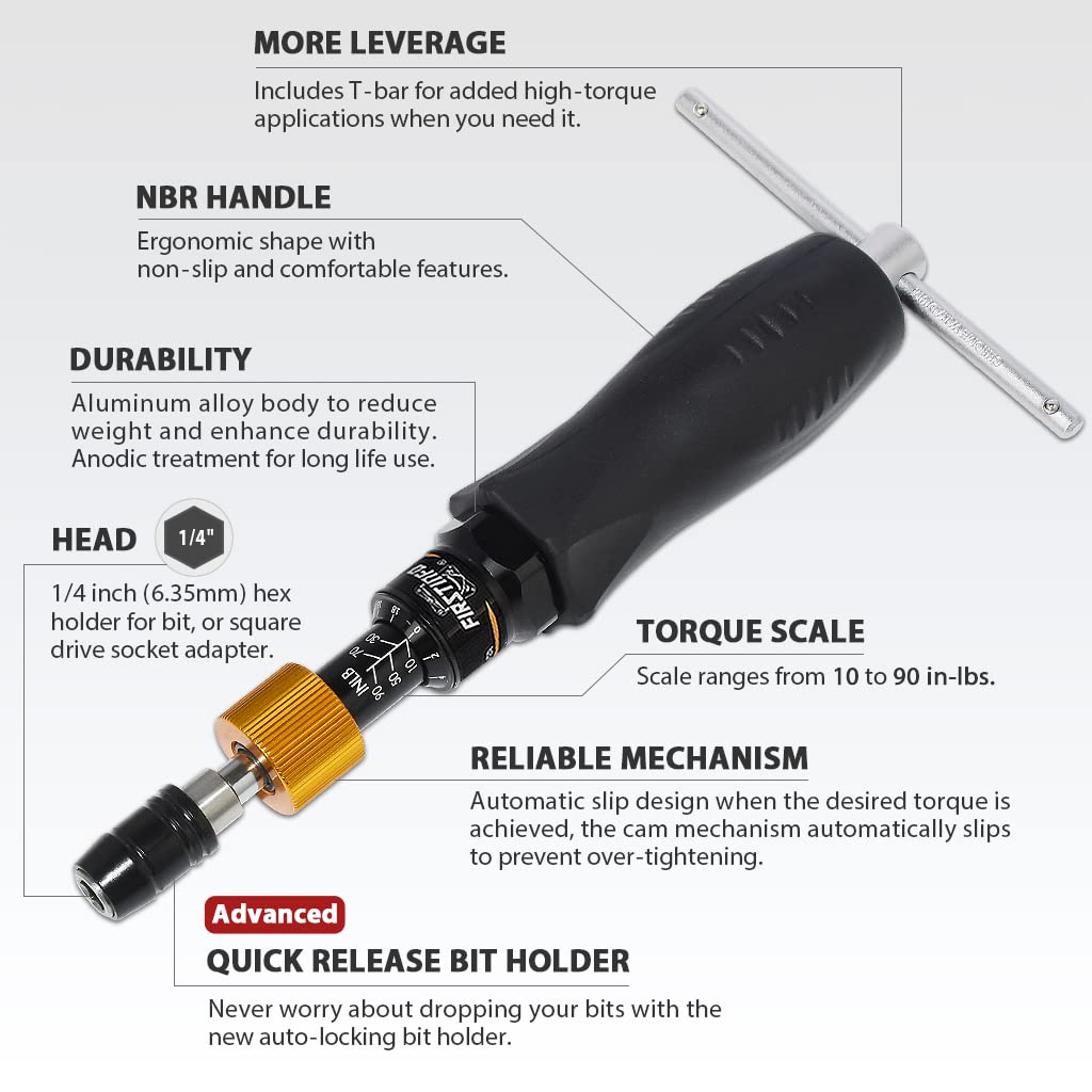 Certified Limiting Torque Screwdriver with T-Handle L801