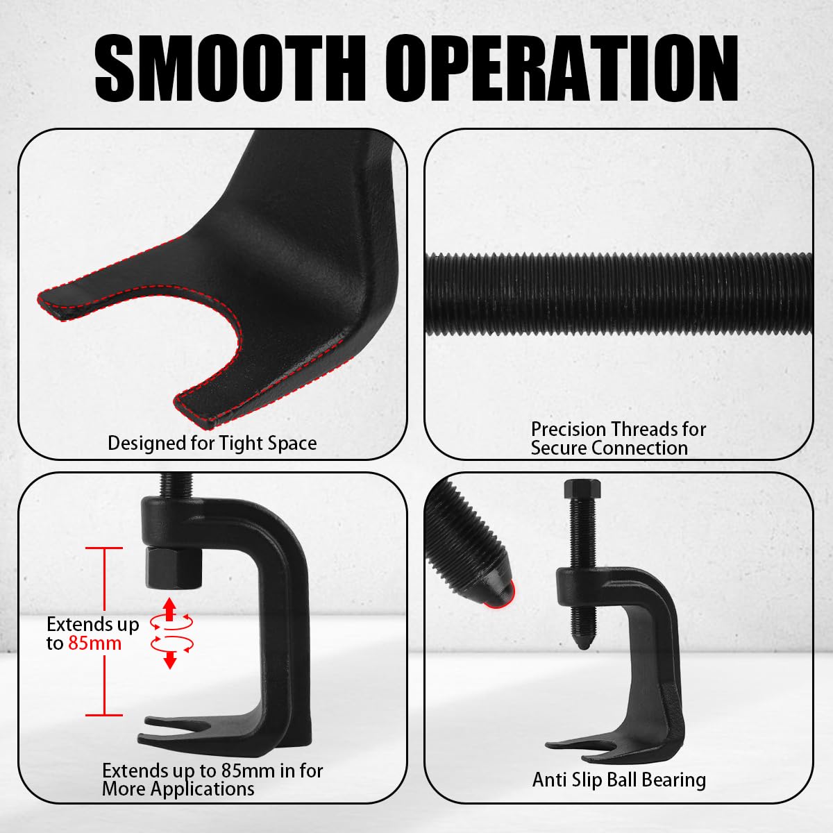 Black Adjustable Ball Joint Separator Tool H50631