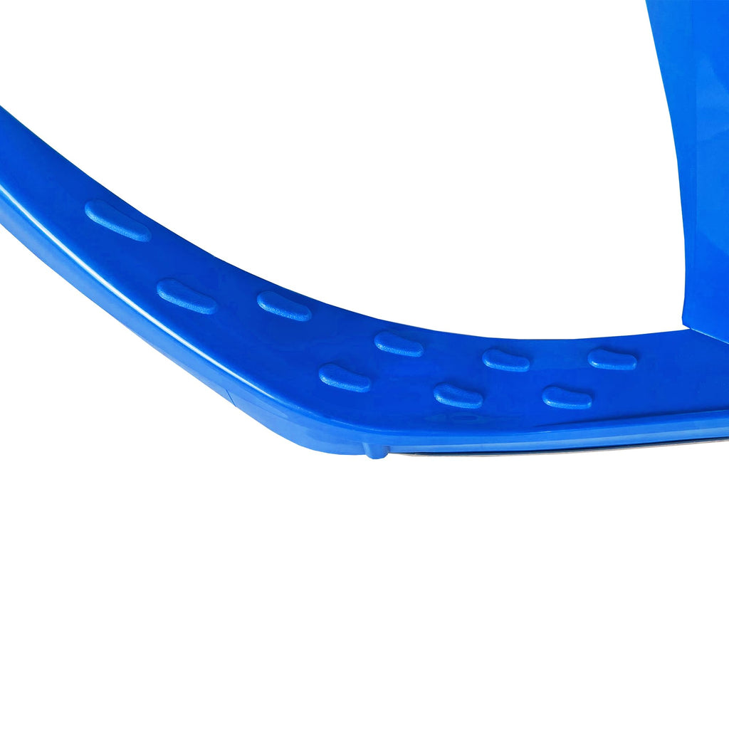 Snow Sled with Pull Rope, Backrest and Safety Belt A823574