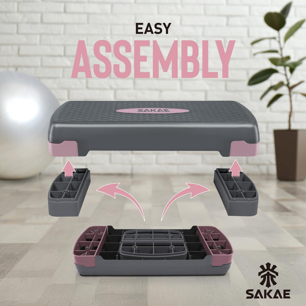 Adjustable Stepper Set with Dumbbells K264