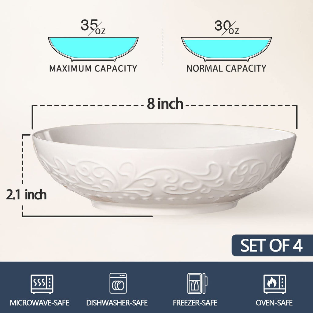 42oz Ceramic Ramen Bowl Set of 4 I569029