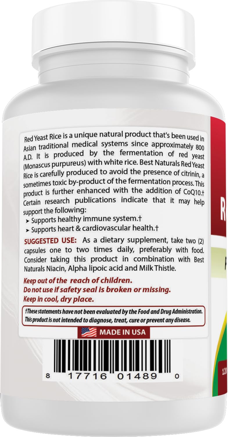 Red Yeast Rice with CoQ10 120 Capsules G730755