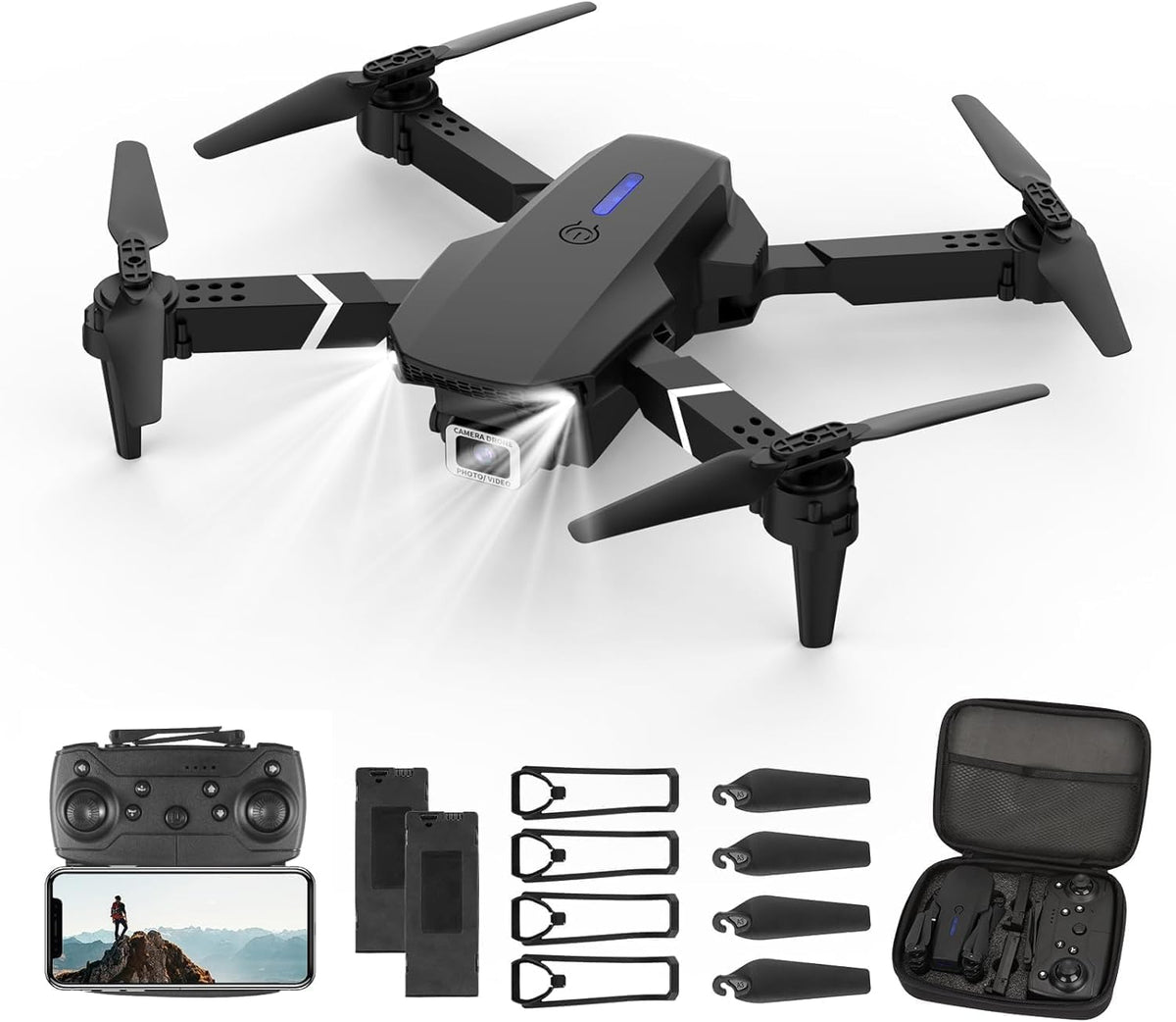 Foldable RC Quadcopter with 4K Dual Cameras X942