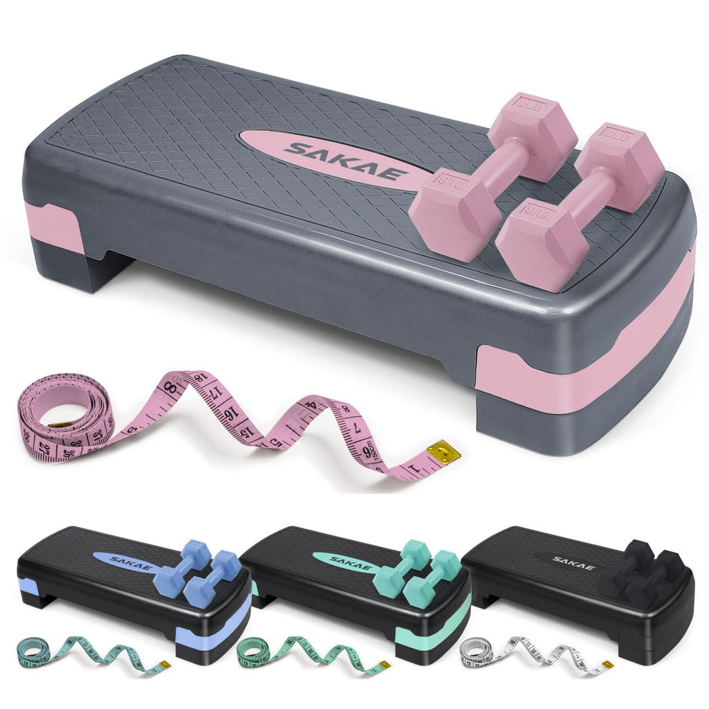 Adjustable Stepper Set with Dumbbells K264