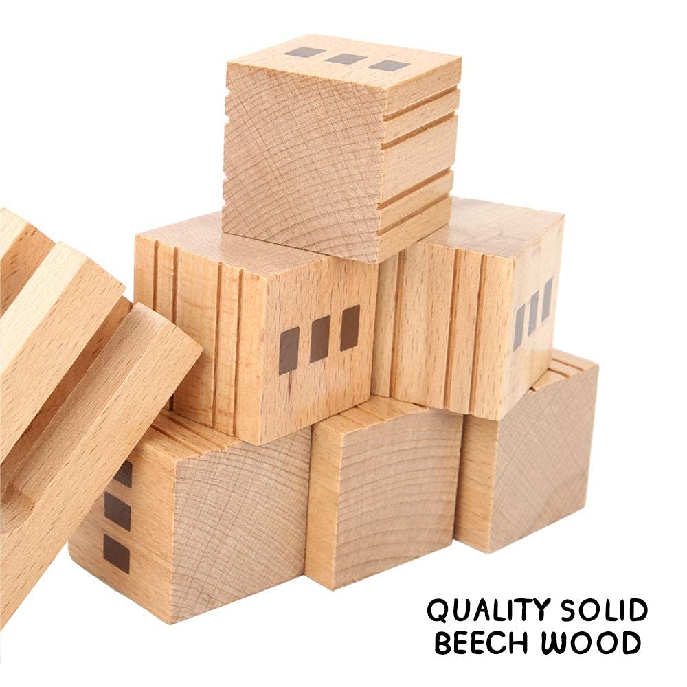 69 Pcs Wooden Building Blocks Set M757