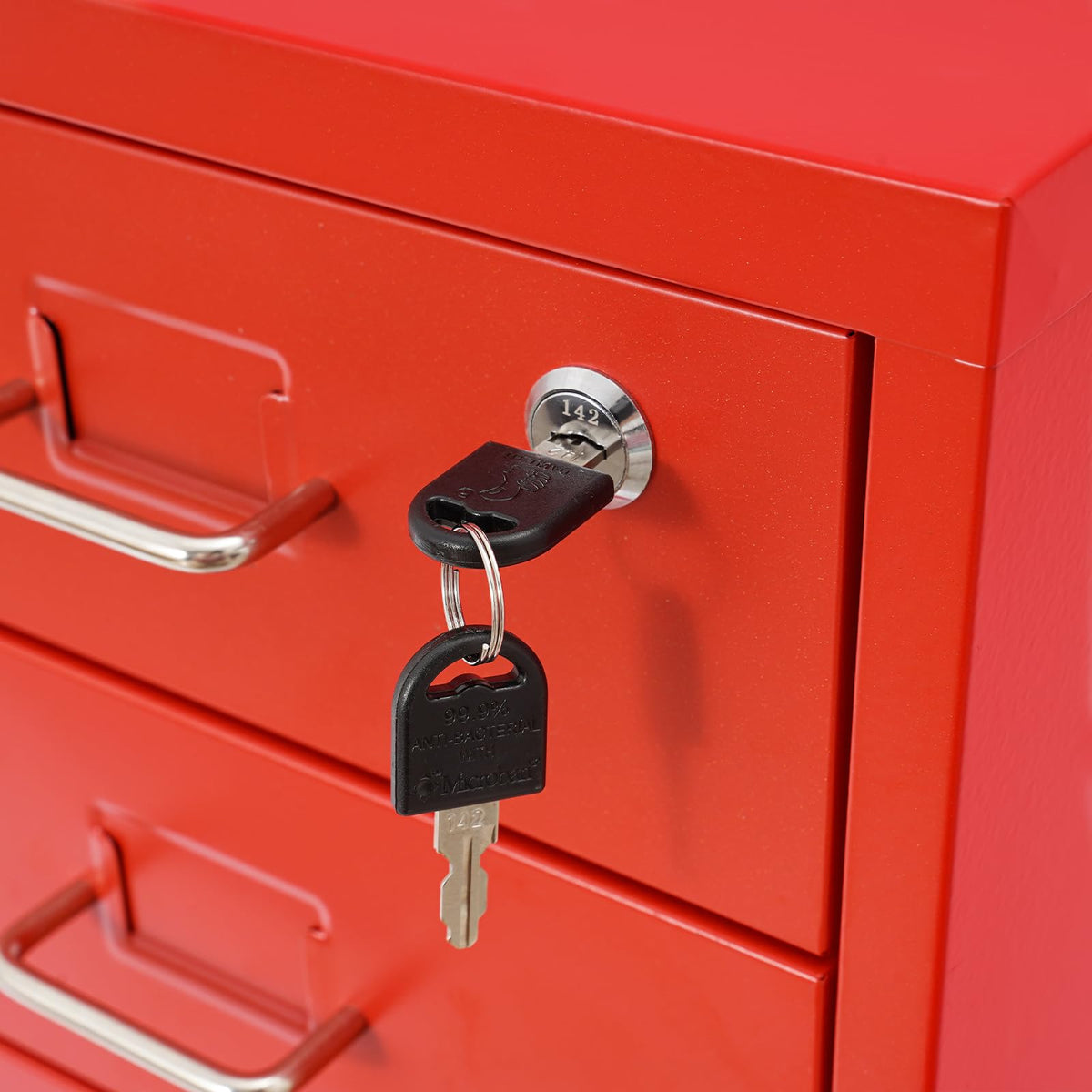 6 Drawer Metal Rolling File Cabinet with Lock M3495
