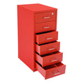 6 Drawer Metal Rolling File Cabinet with Lock M3495
