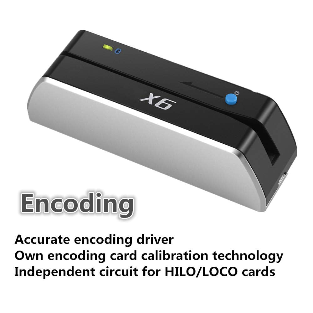 Bluetooth Magnetic Card Reader Writer USB 3 Tracks S781