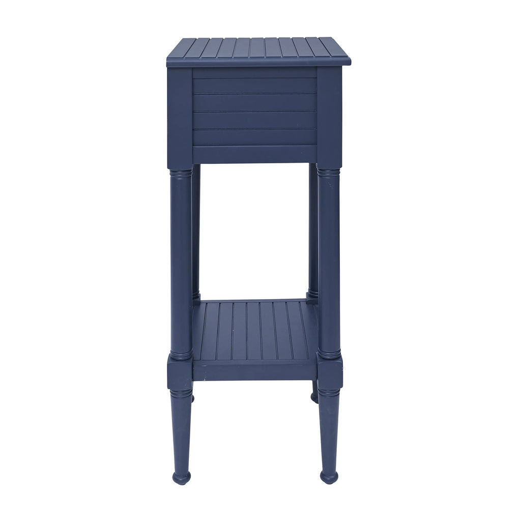 Navy Small Accent Table with Storage L192
