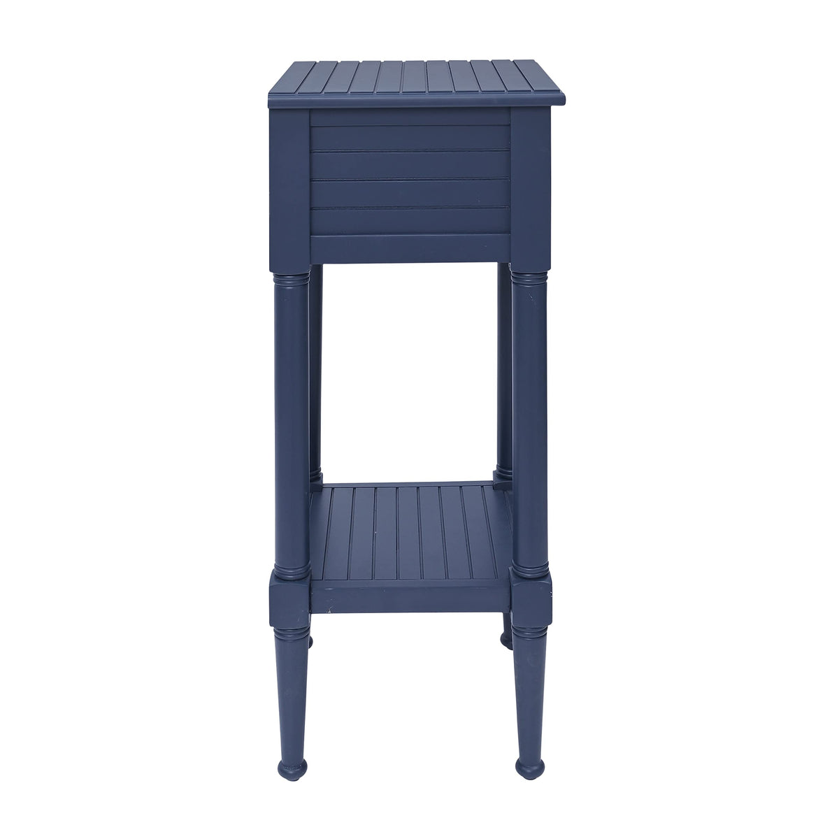 Navy Small Accent Table with Storage L192