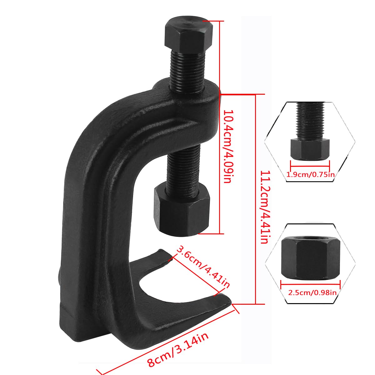Black Adjustable Ball Joint Separator Tool H50631