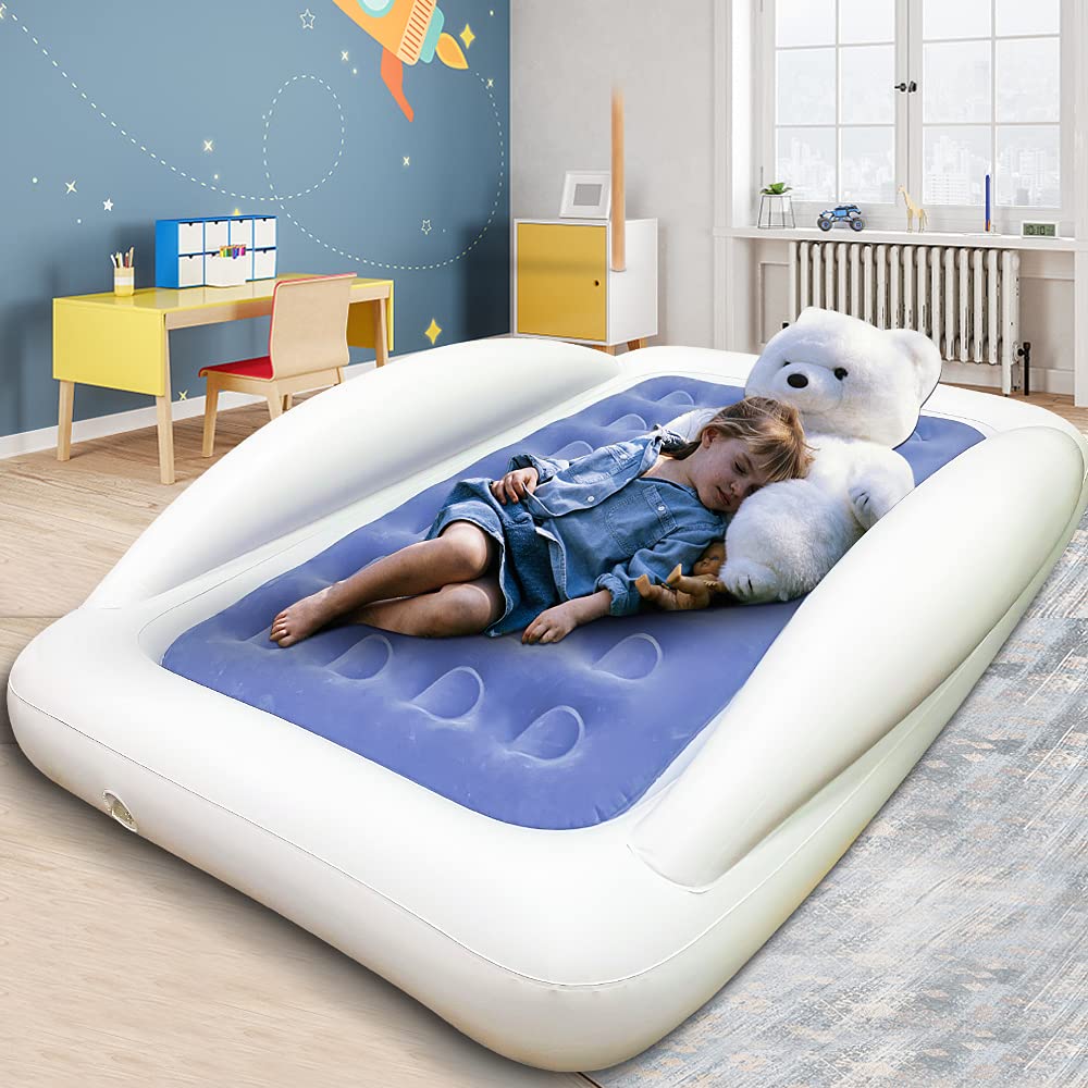 Inflatable Kids Travel Bed Toddler Air Mattress Set E719151