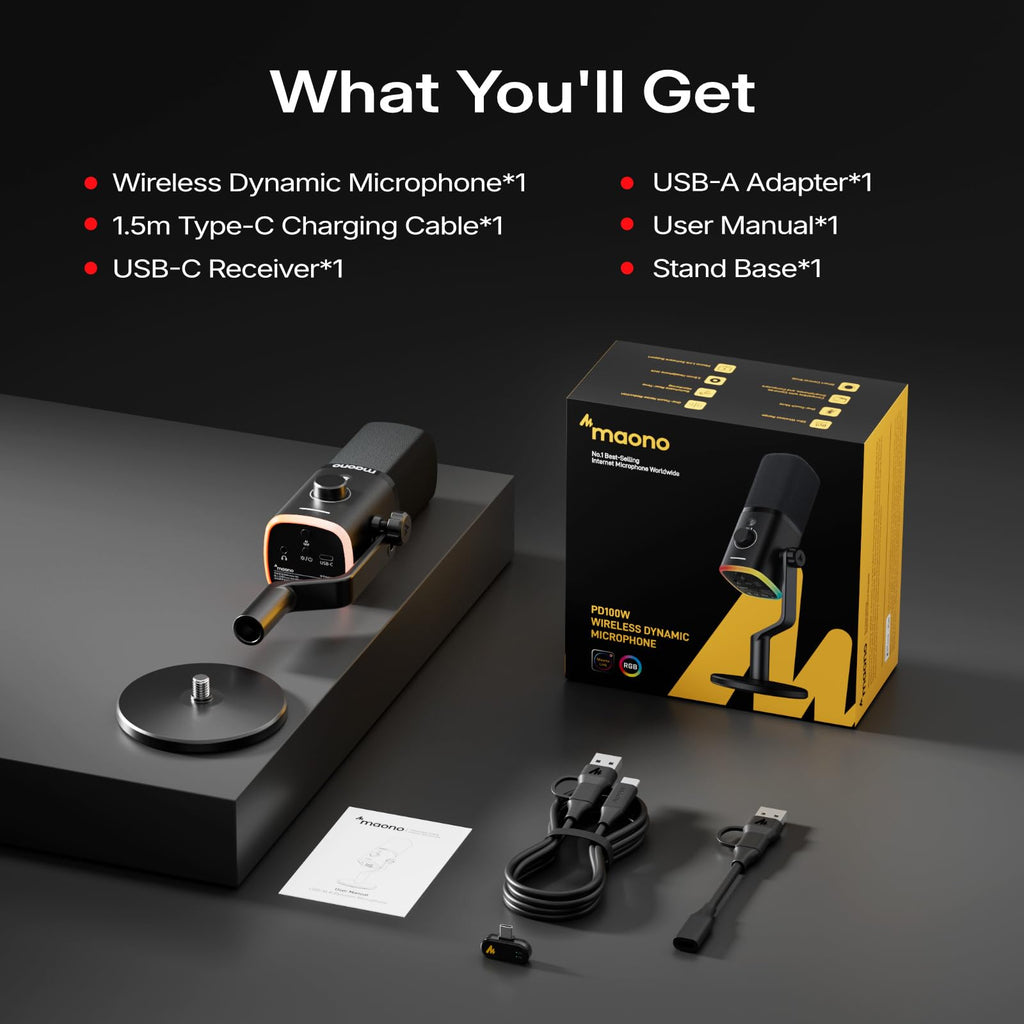 Wireless Dynamic Gaming Microphone F660