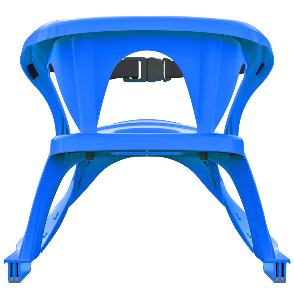 Snow Sled with Pull Rope, Backrest and Safety Belt A823574