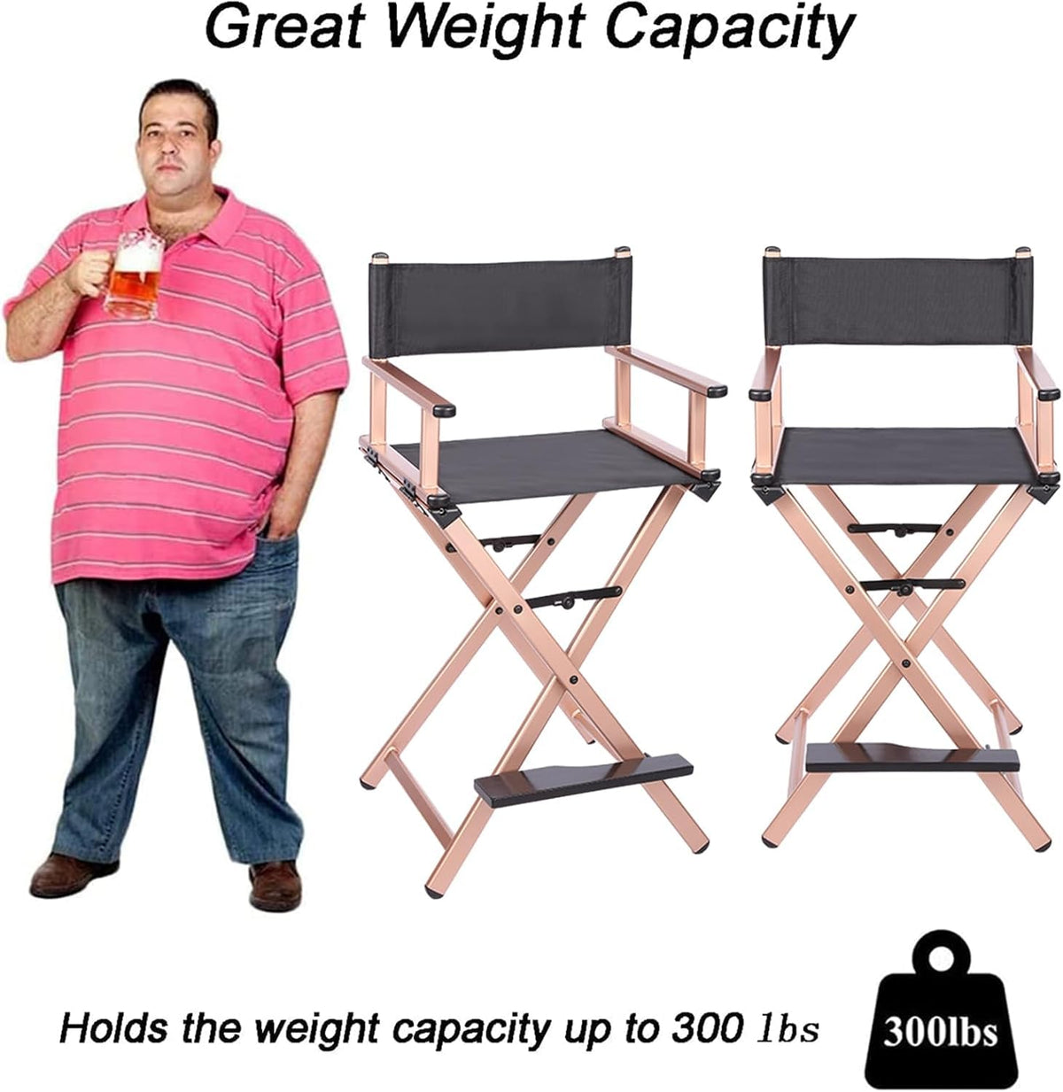 Folding Director Chair with Footrest Z42933