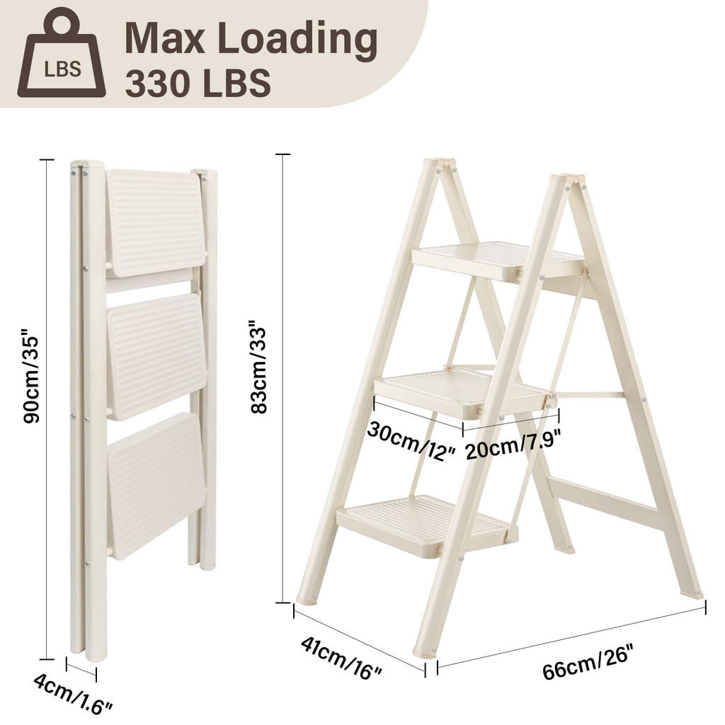 3 Step Carbon Steel Folding Stool C255086