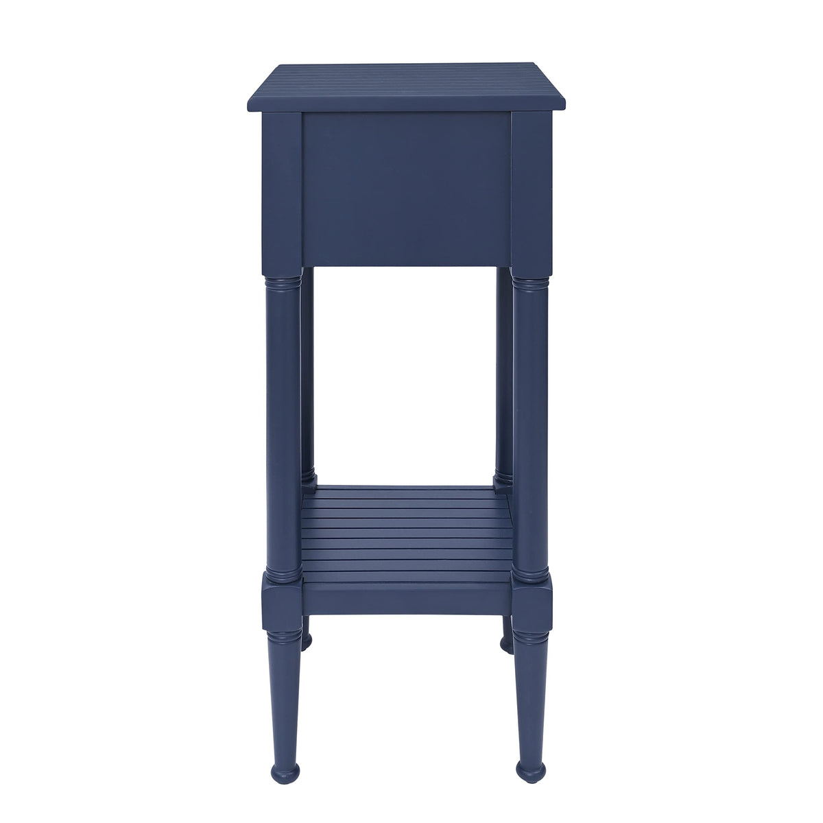 Navy Small Accent Table with Storage L192