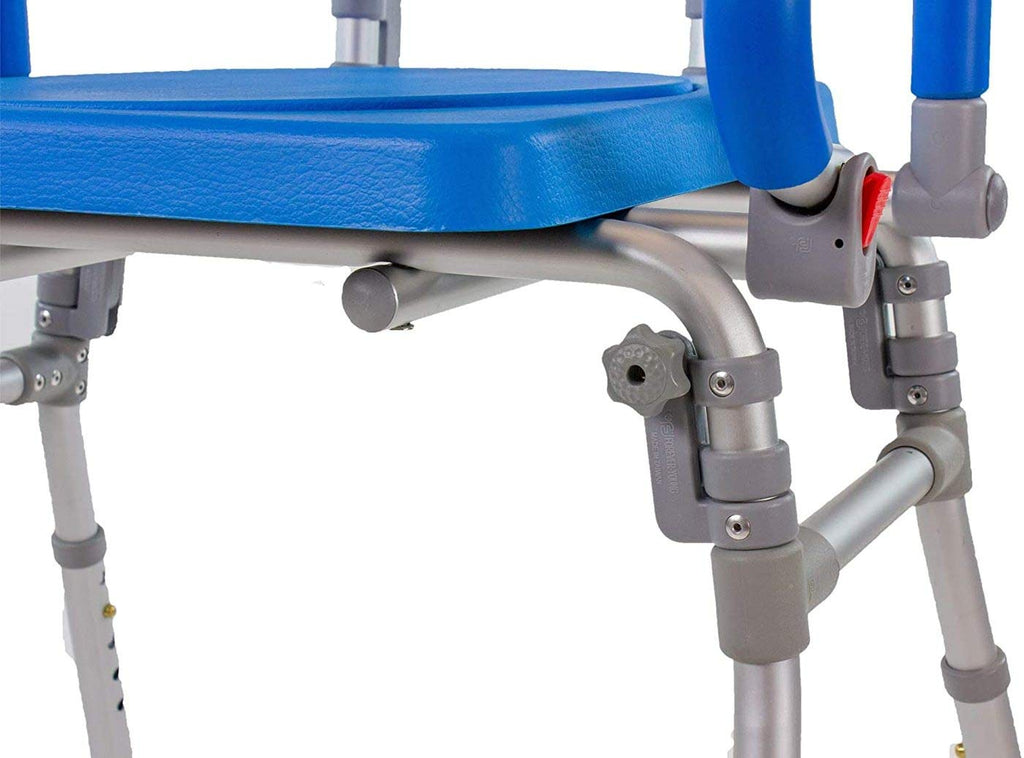 Folding Shower Chair with Padded Seat Armrests Backrest B213018