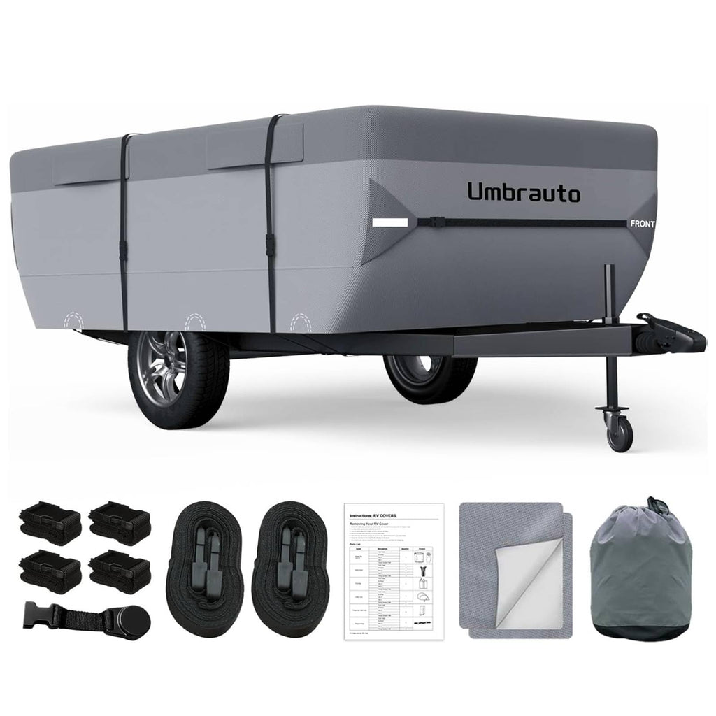 14-16ft Waterproof Breathable Ripstop Pop Up Camper Cover X131
