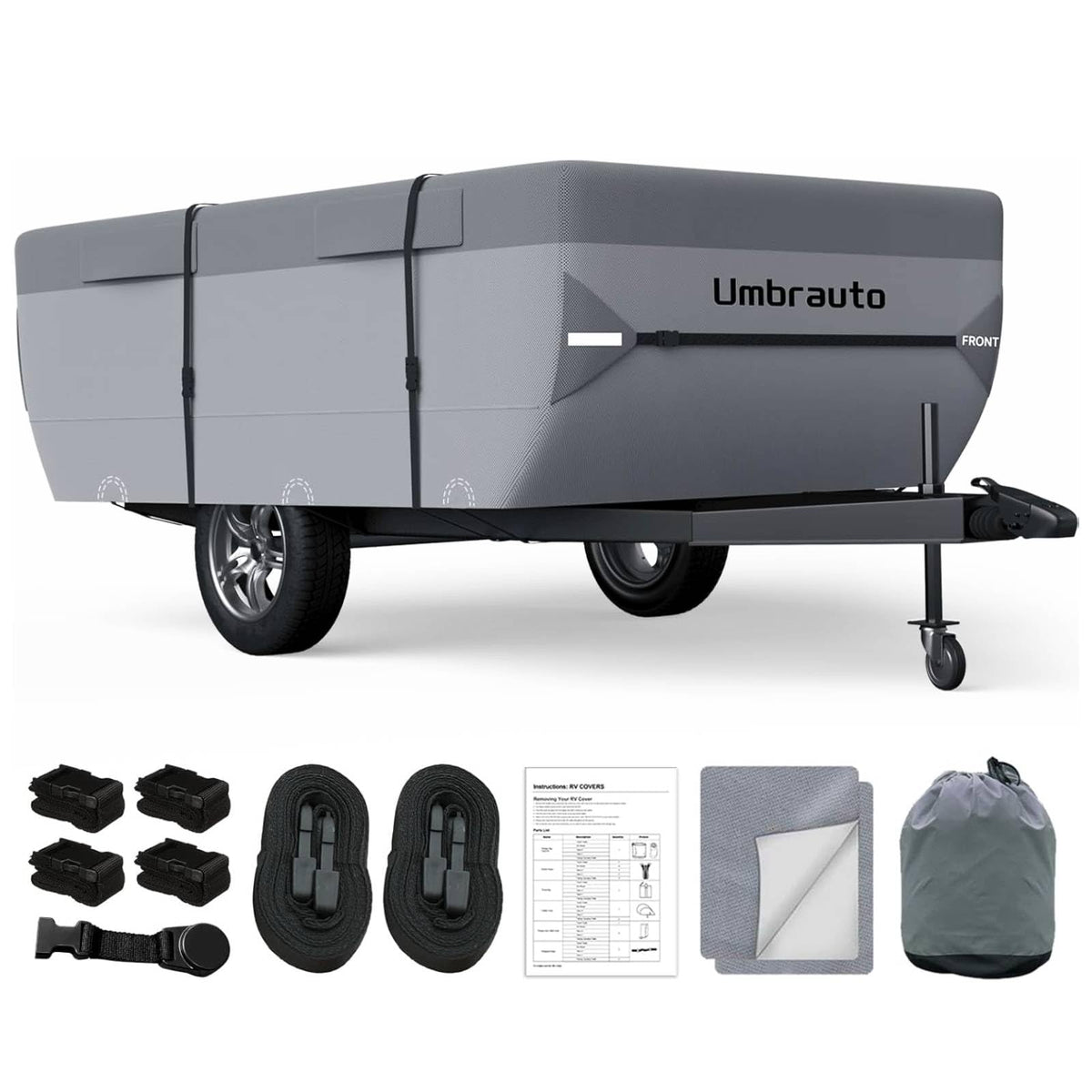 14-16ft Waterproof Breathable Ripstop Pop Up Camper Cover X131