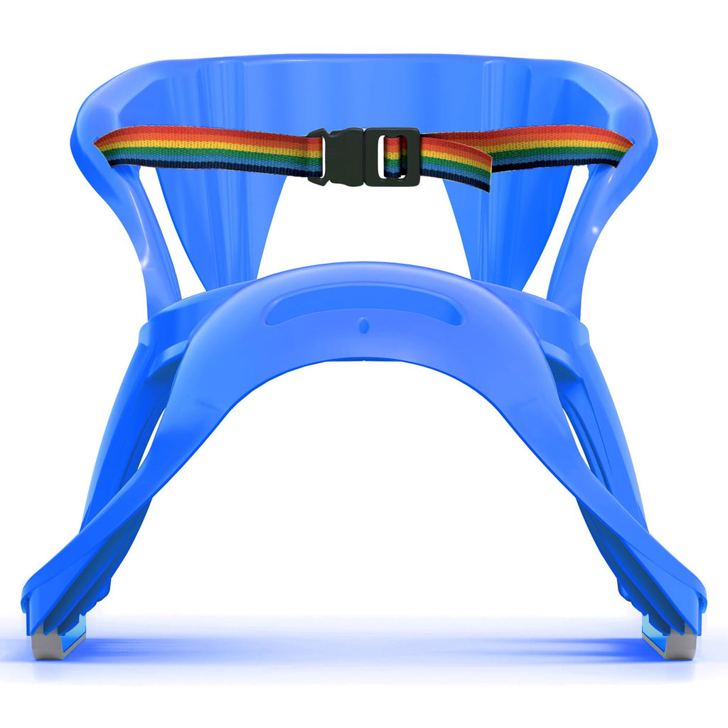 Snow Sled with Pull Rope, Backrest and Safety Belt A823574