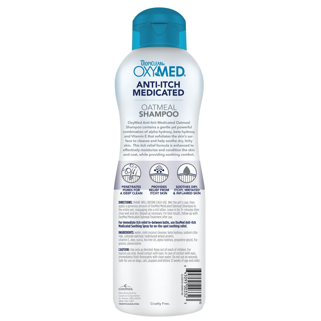 Medicated Dog Shampoo Oatmeal Formula 20oz H58722
