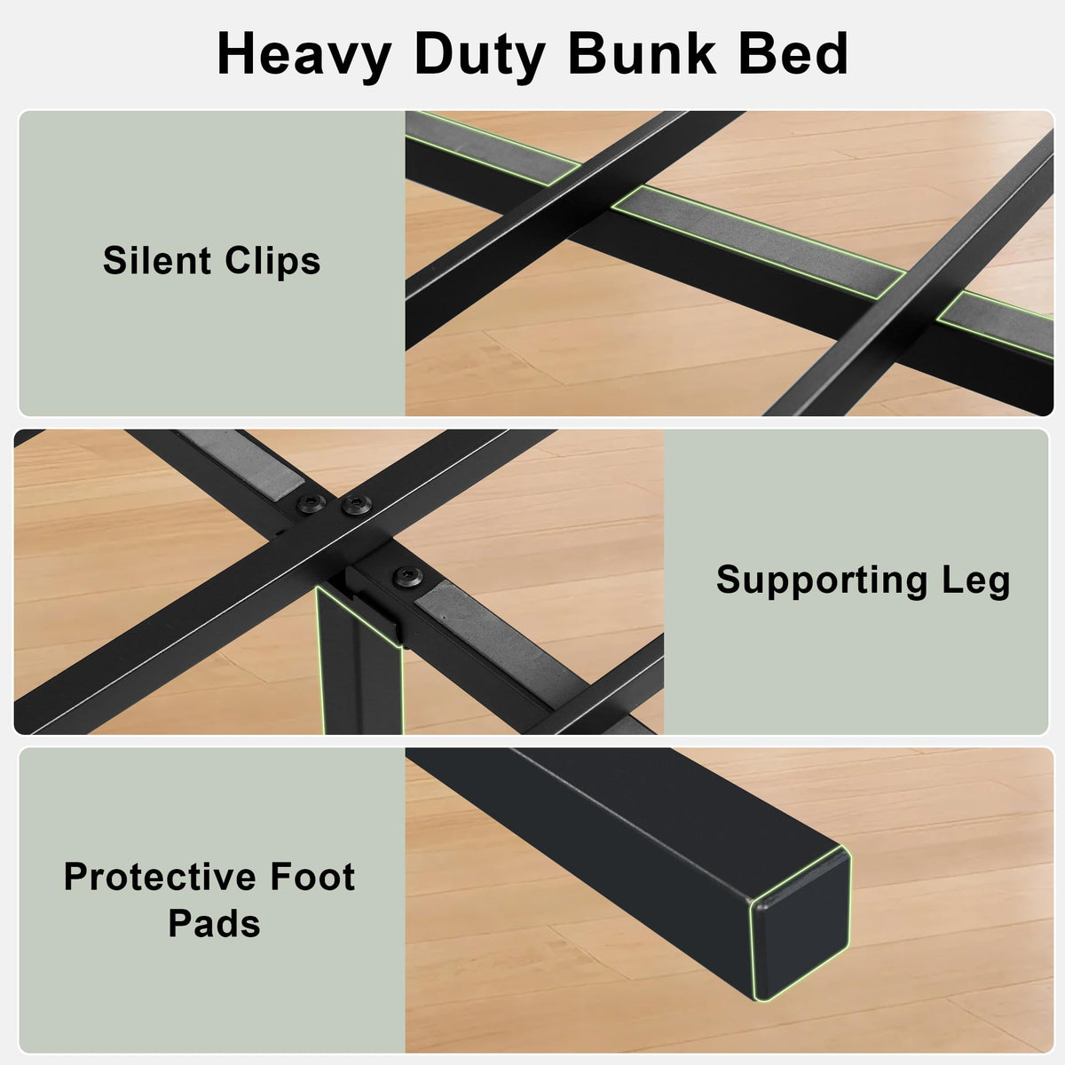 Black Twin Over Full Size Bunk Beds Q31336