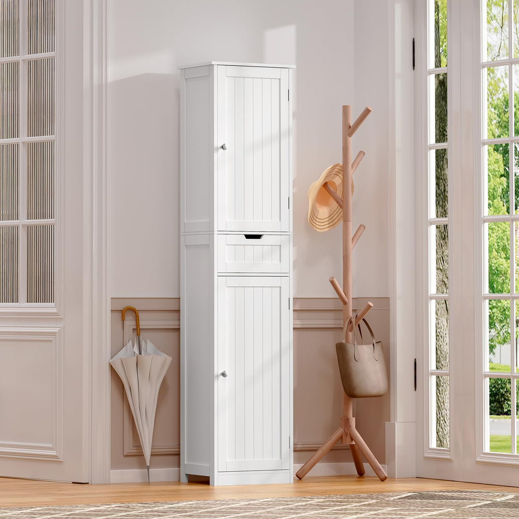 66.9" Tall Bathroom Storage Cabinet with 2 Doors & 1 Drawer W528