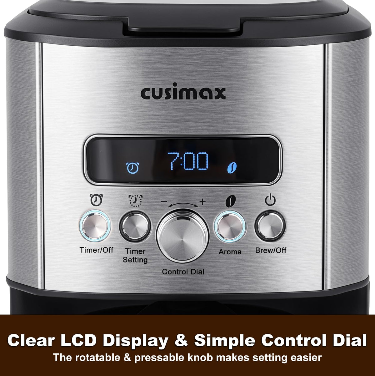 12 Cup Programmable Drip Coffee Maker with Glass Carafe J29881
