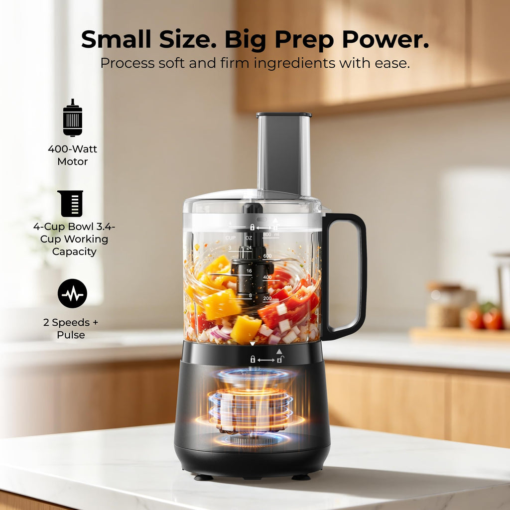 400W 4-Cup Mini Food Processor U72038
