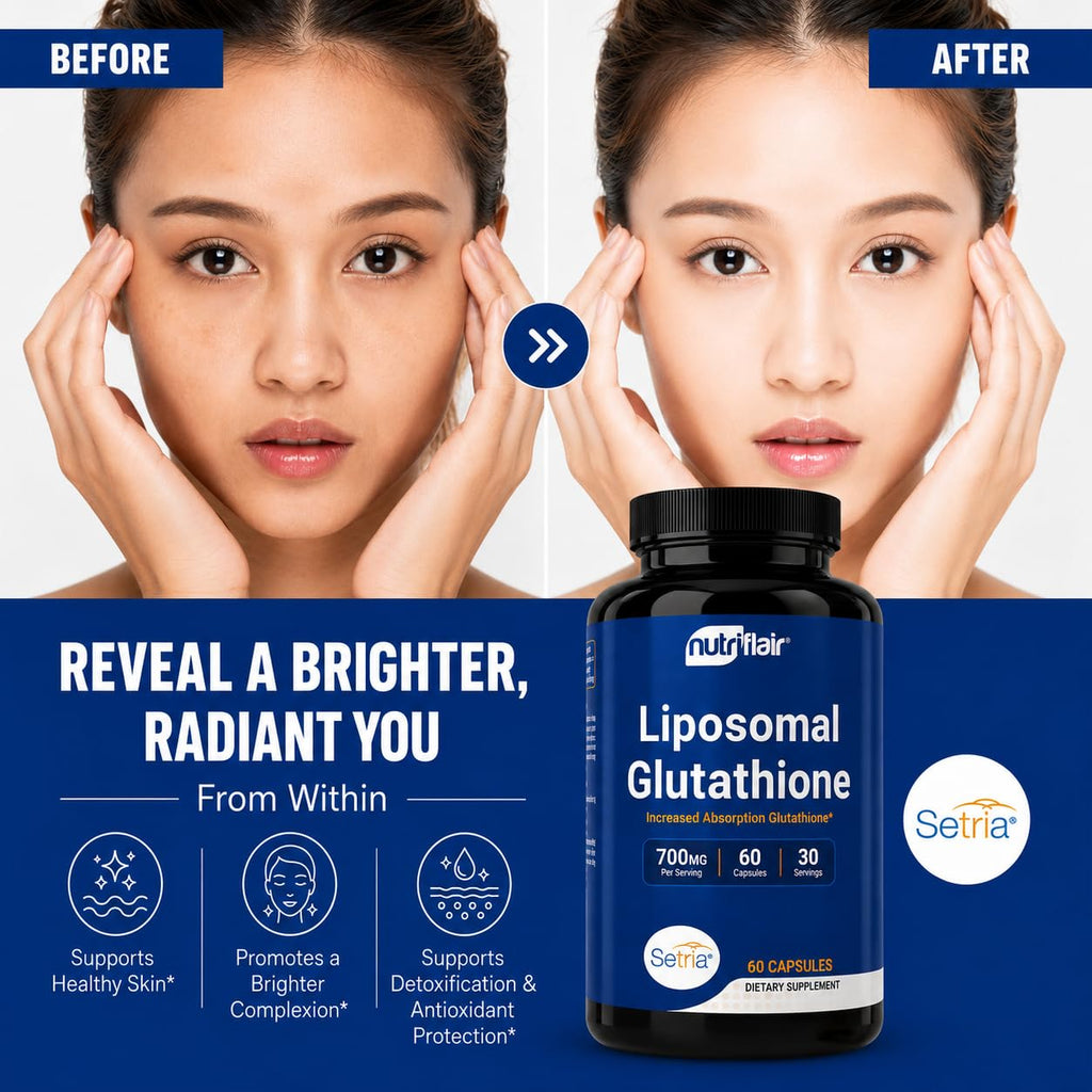 Liposomal Glutathione Supplement 700mg 60 Capsules K95396