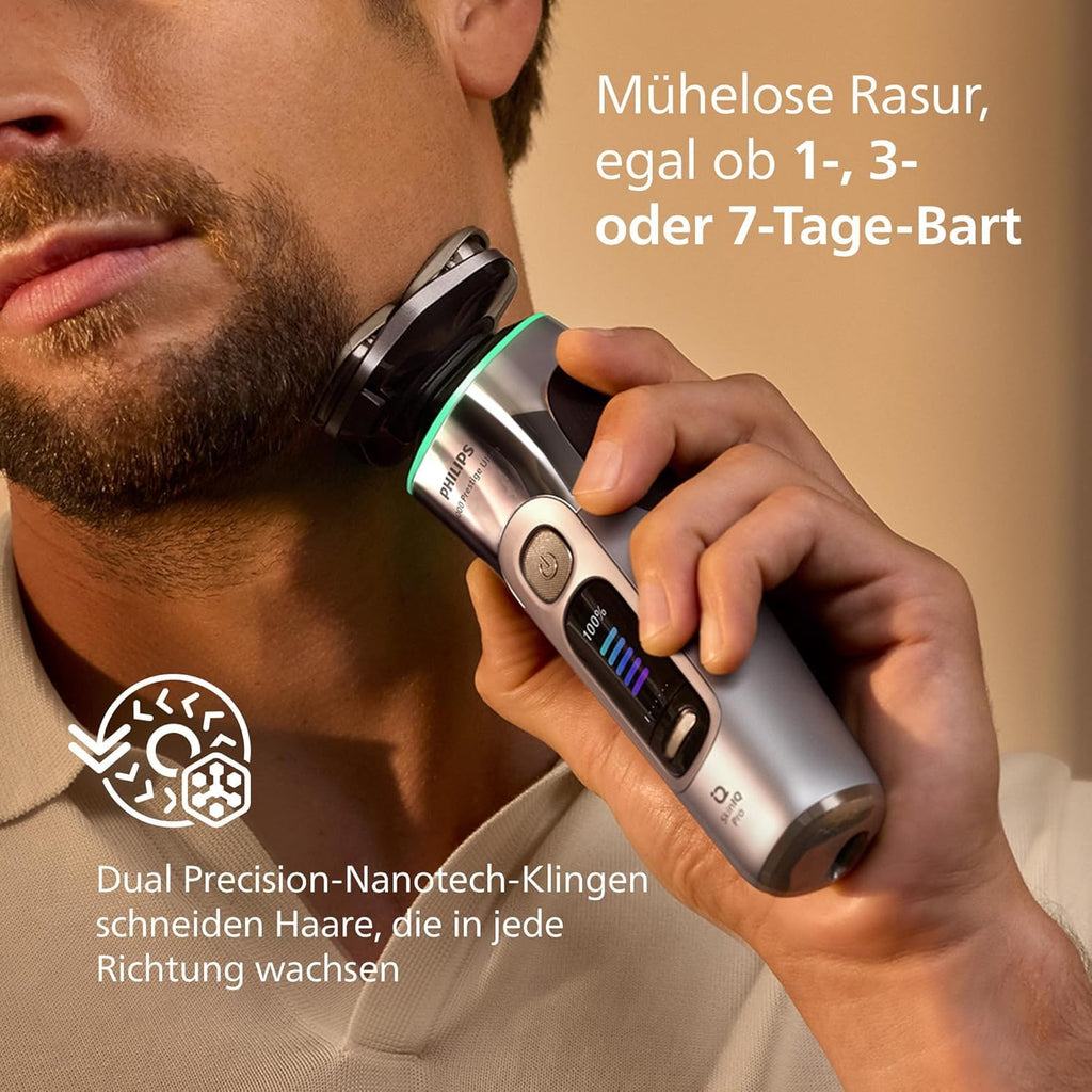 Electric Shaver Wet and Dry Razor with Trimmer Attachment M470310