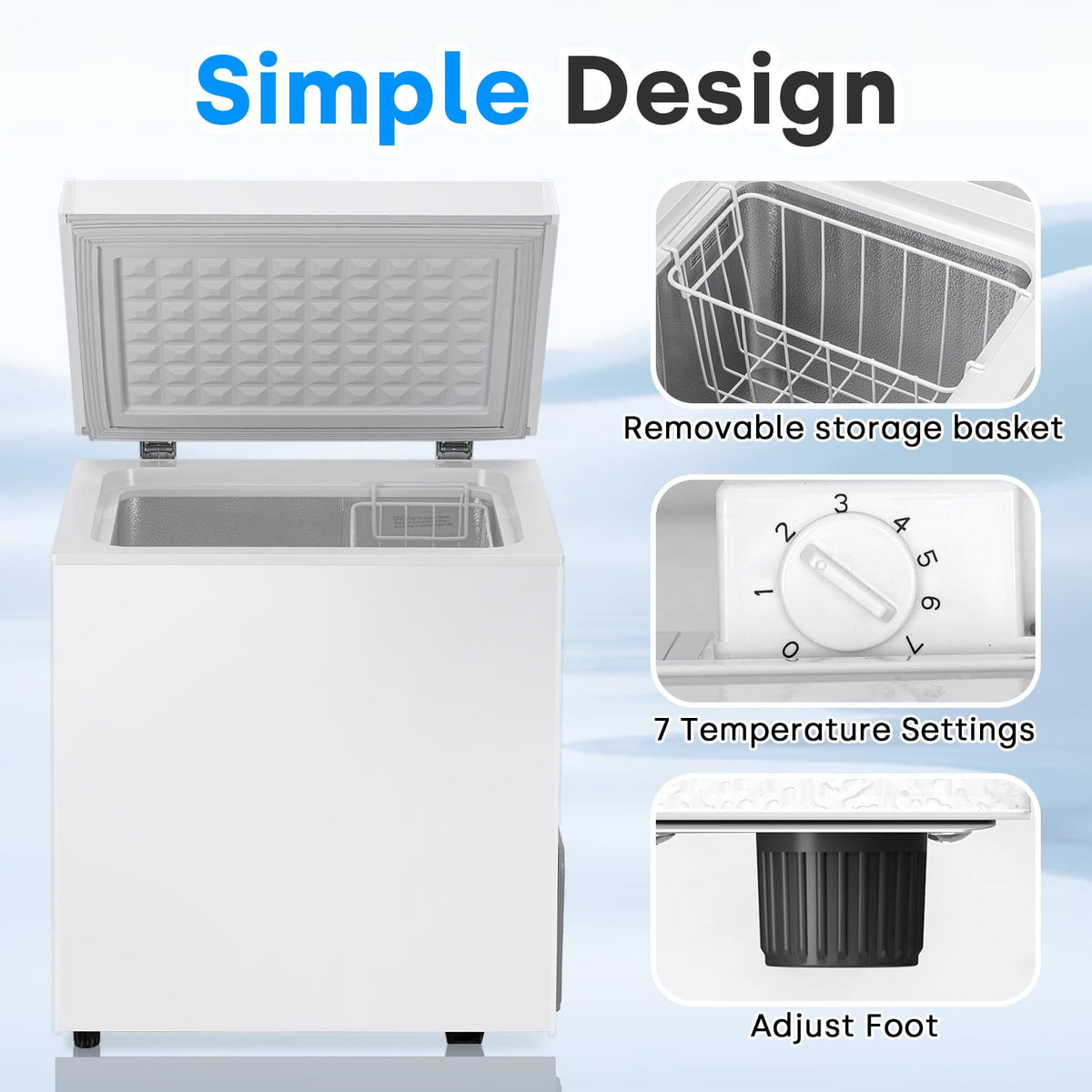 2.0 Cu.Ft White Chest Freezer U48977