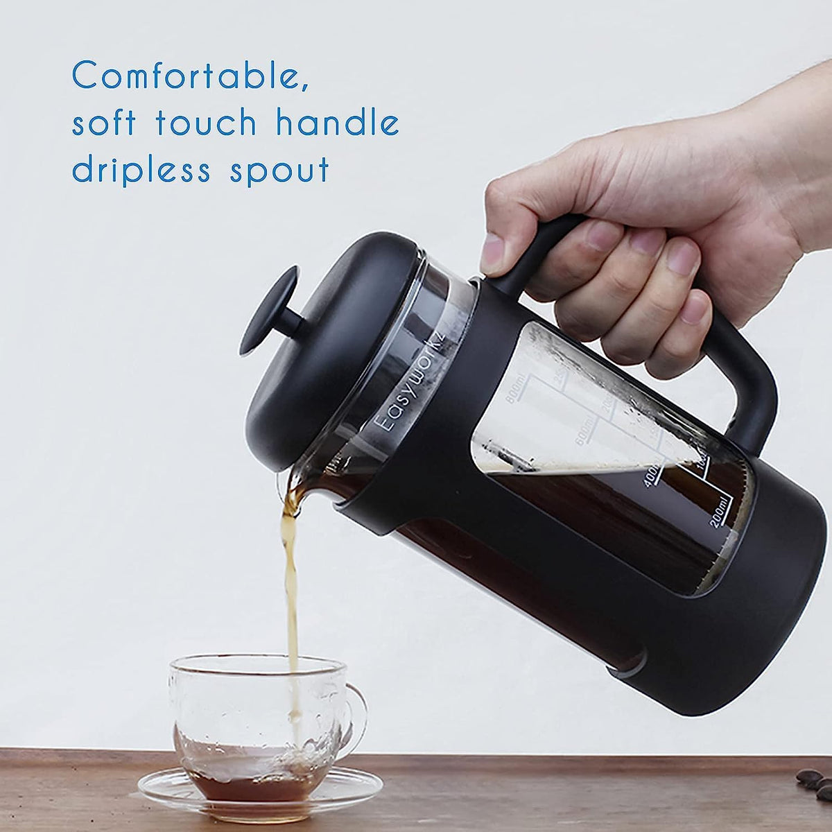 12 oz Borosilicate Glass French Press K652