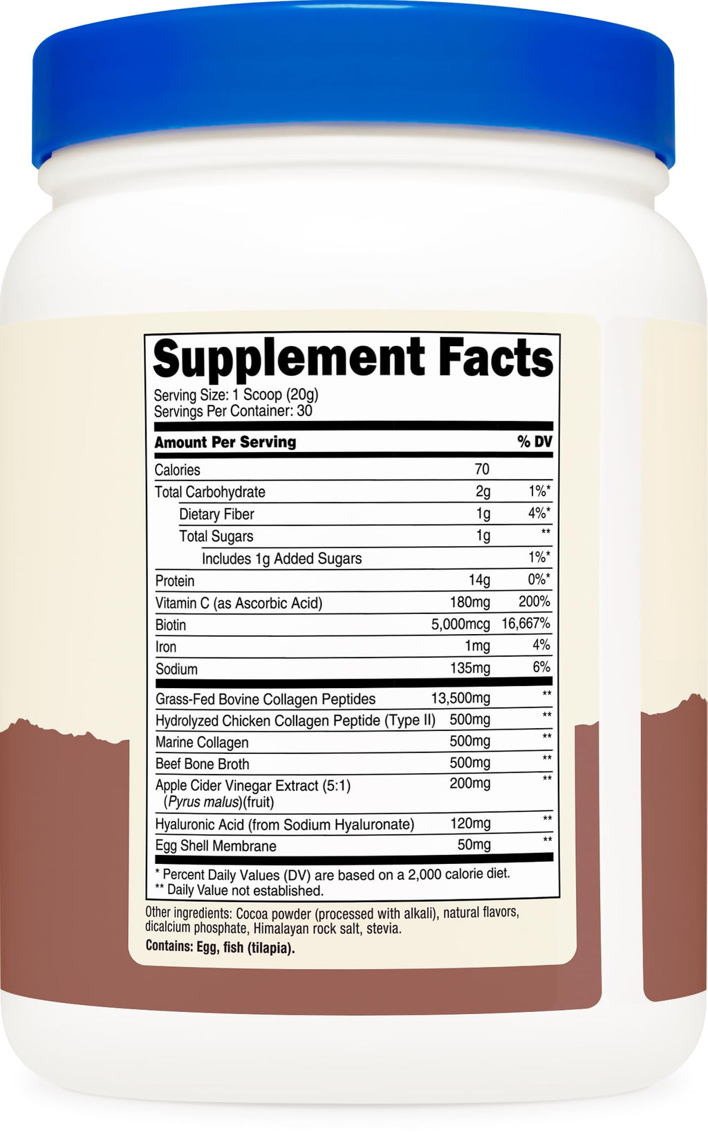 Multi Collagen Protein Powder Milk Chocolate 30 Serv D48519
