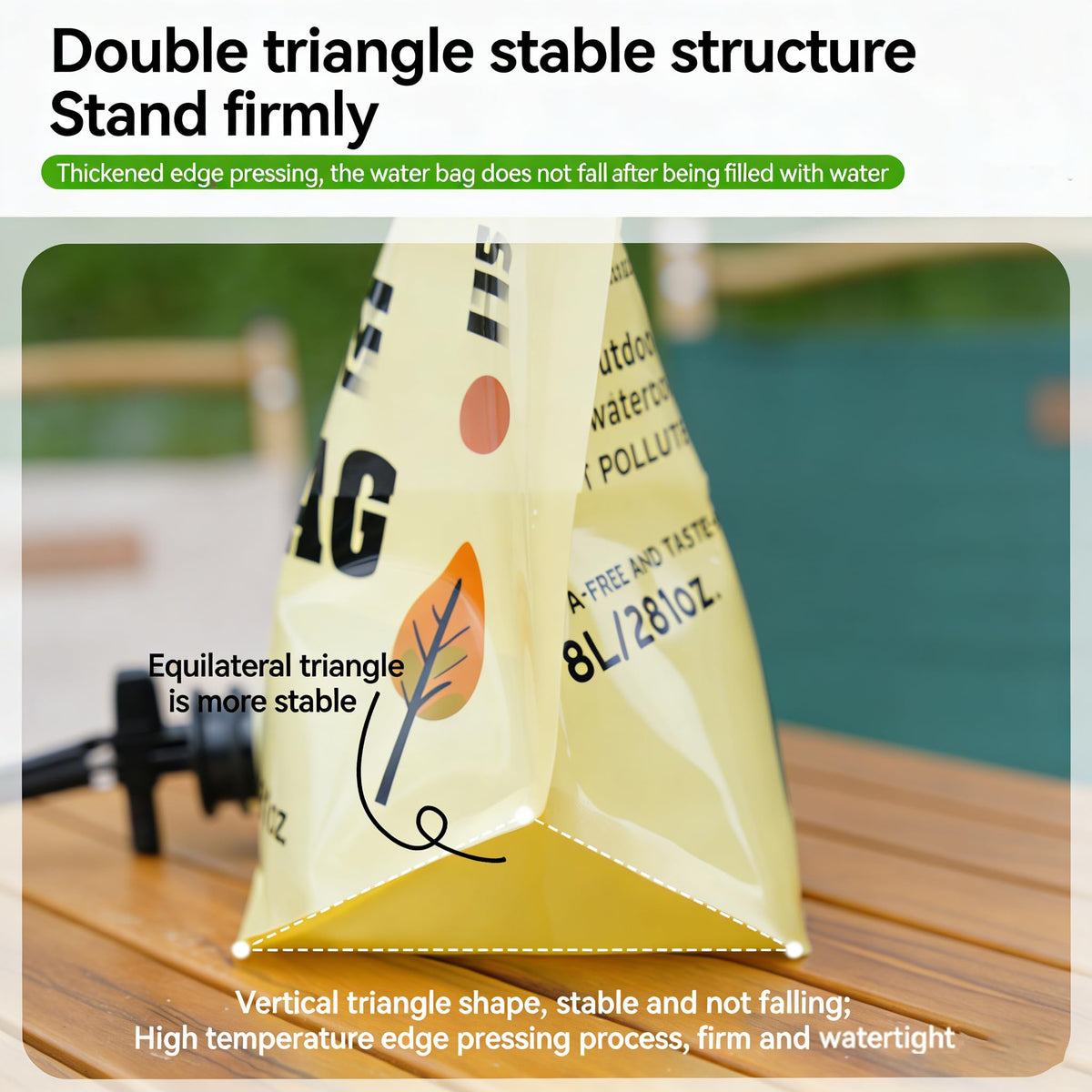 Collapsible 2 Gallon Water Container with Faucet H855334