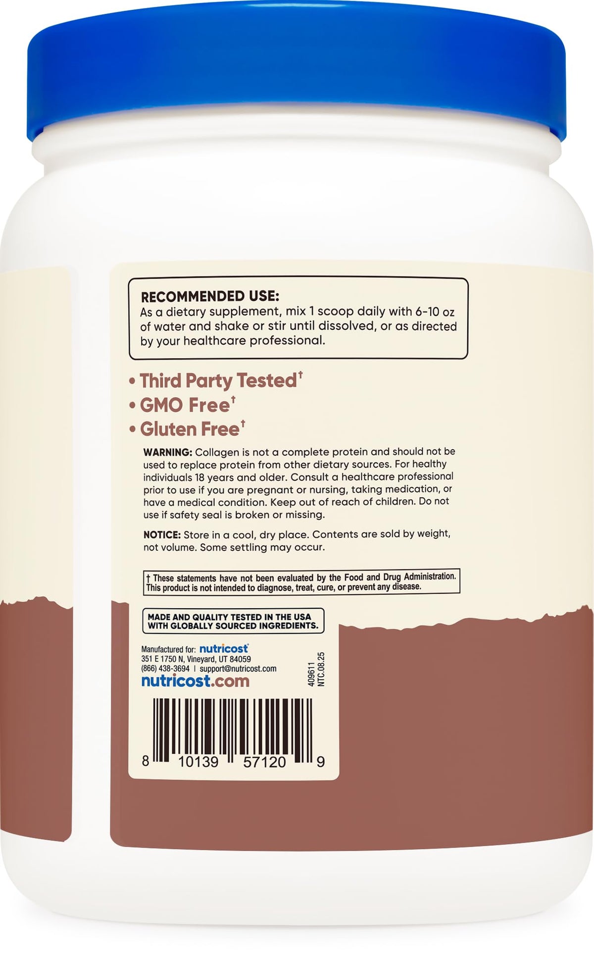 Multi Collagen Protein Powder Milk Chocolate 30 Serv D48519