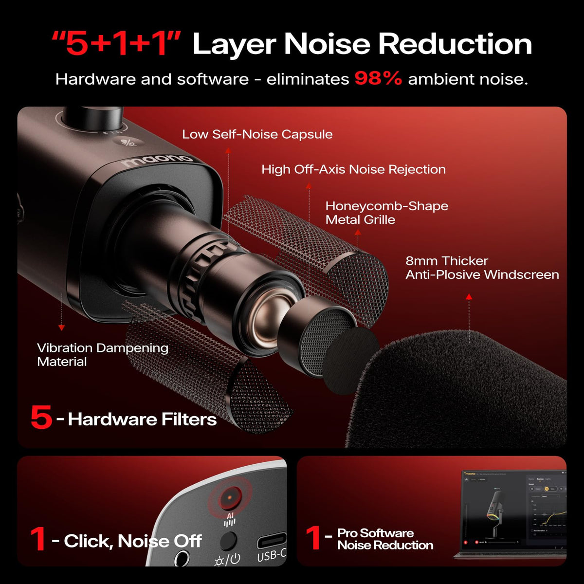 Wireless Dynamic Gaming Microphone F660