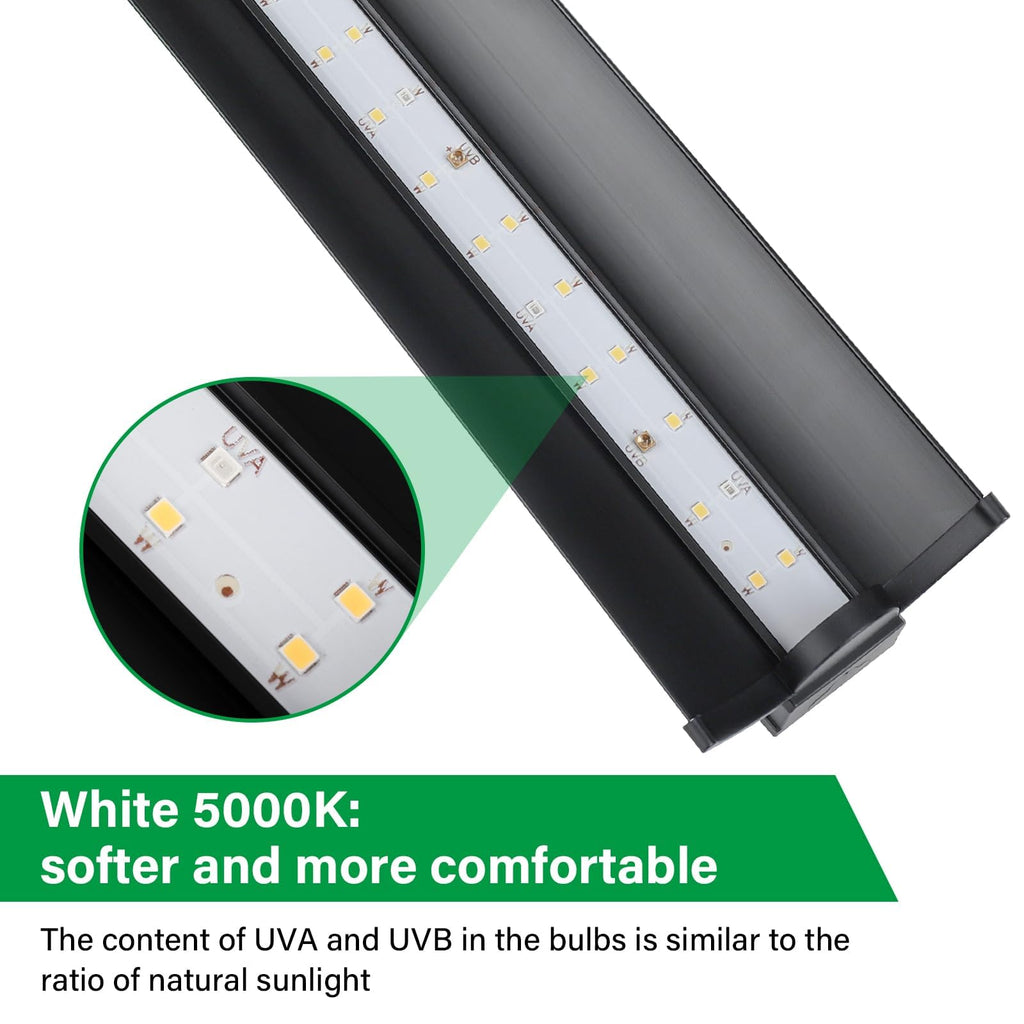 10W UVB Reptile Light Fixture 12 Inch L616