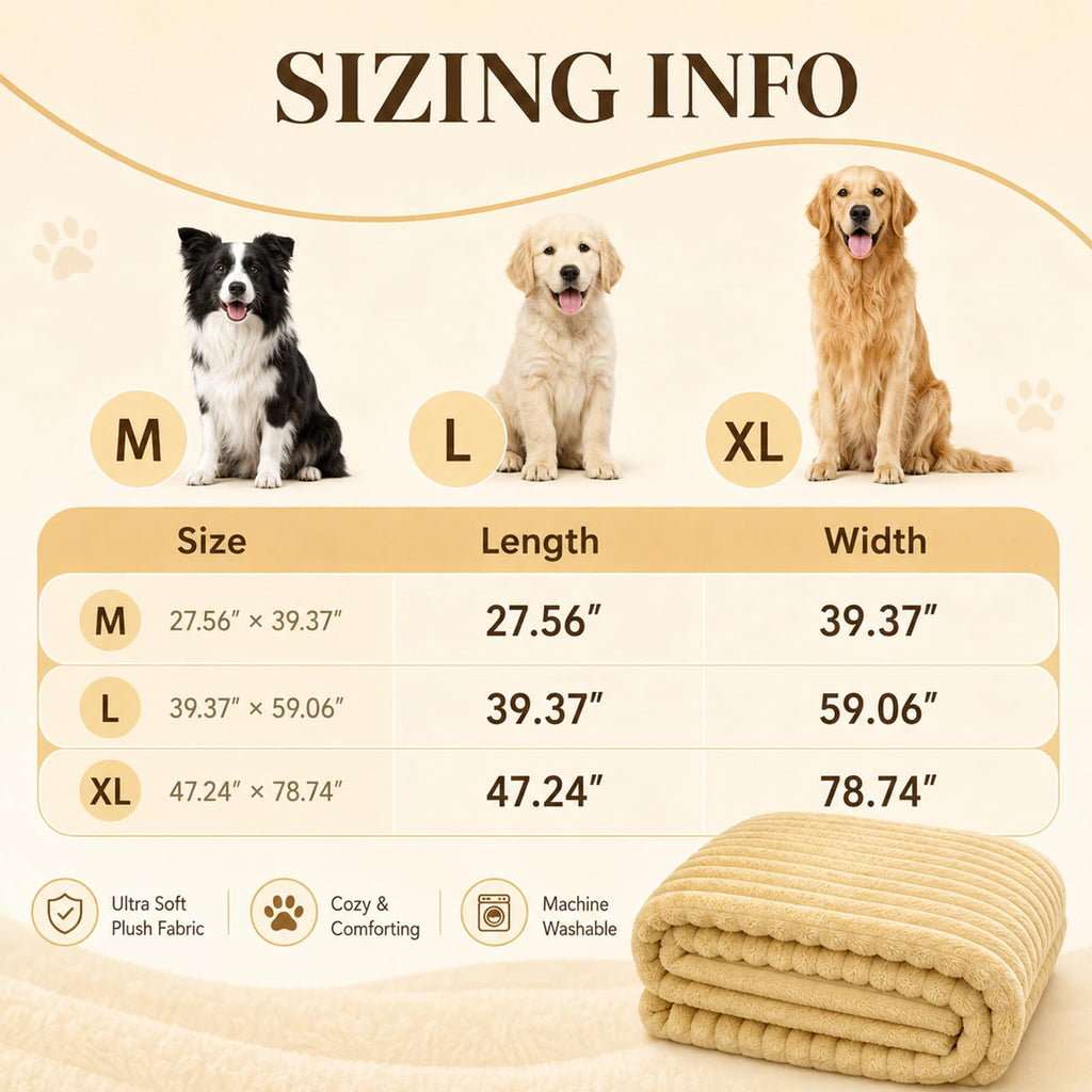 Yellow Rabbit Hair Plush Pet Blanket I828