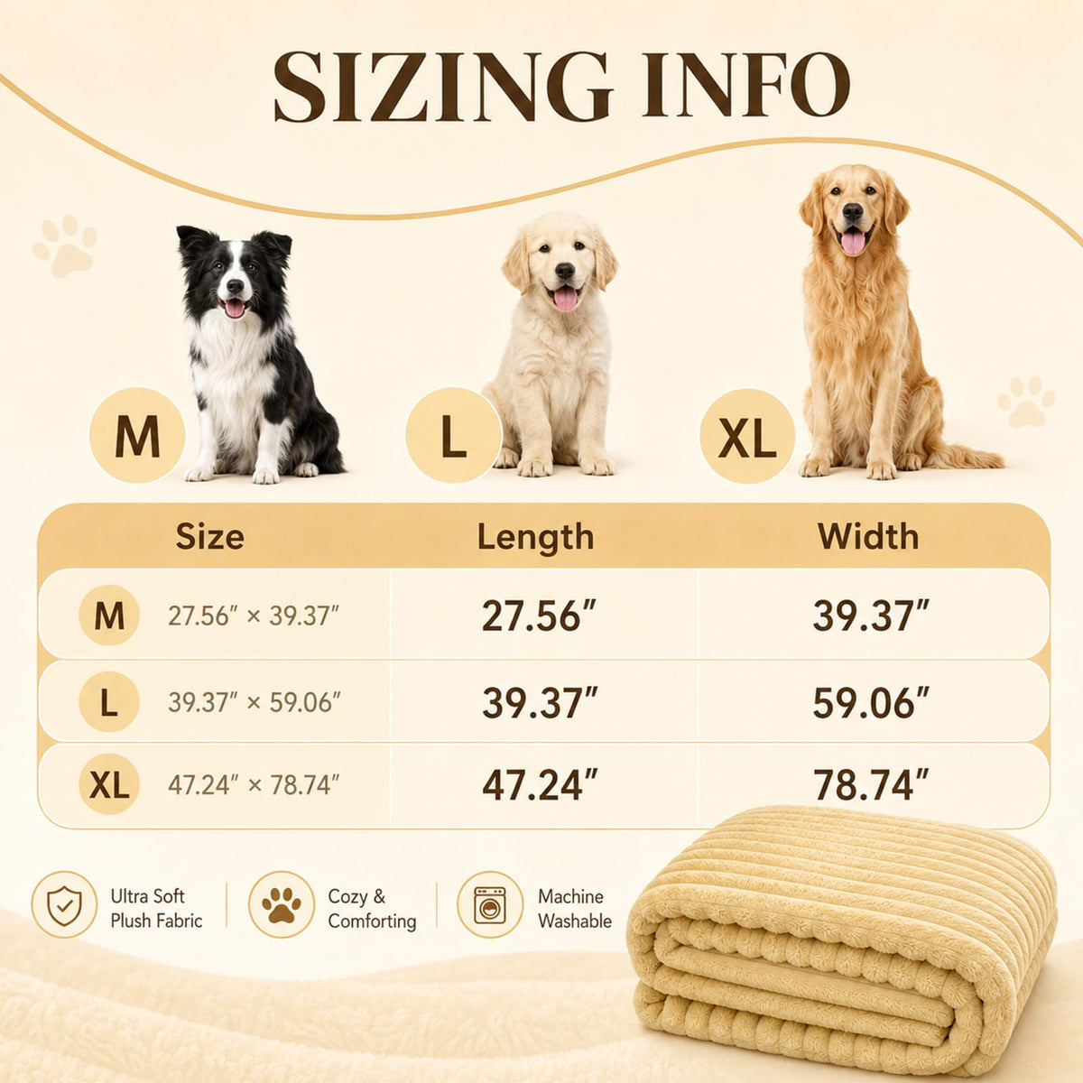 Yellow Rabbit Hair Plush Pet Blanket I828
