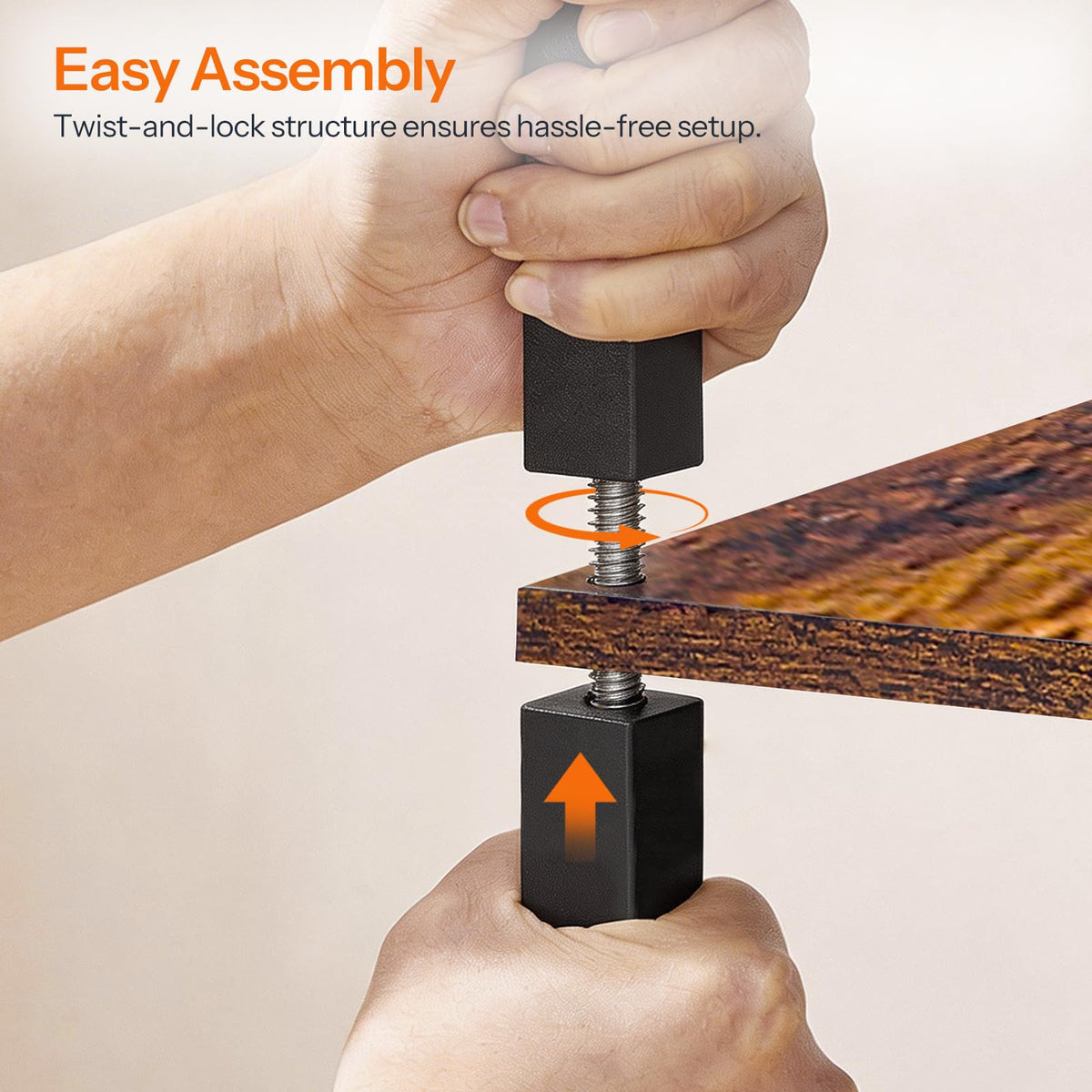 Narrow 3-Tier Side Table with Charging Station Y8924