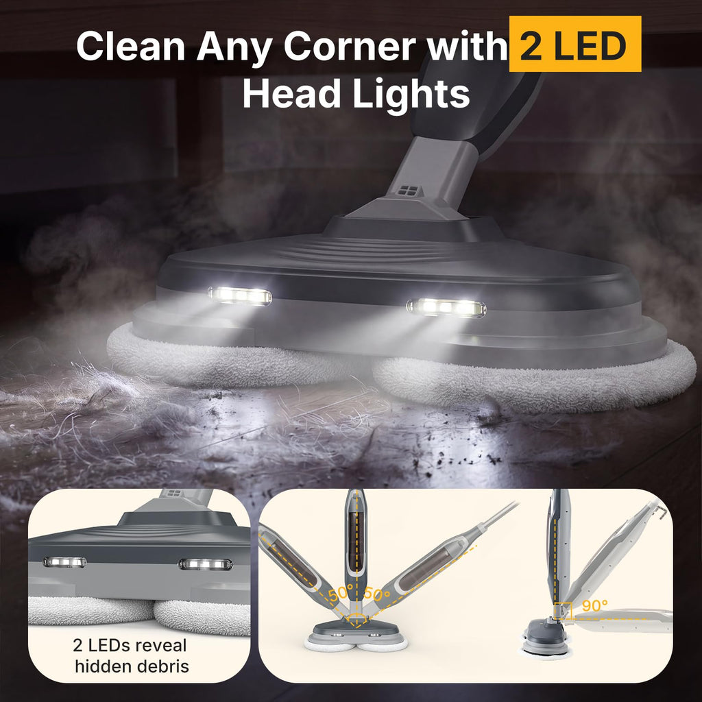 Dual Rotating Scrub & Steam Mop I7569